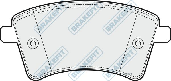 APEC BRAKING Комплект тормозных колодок, дисковый тормоз PD3245